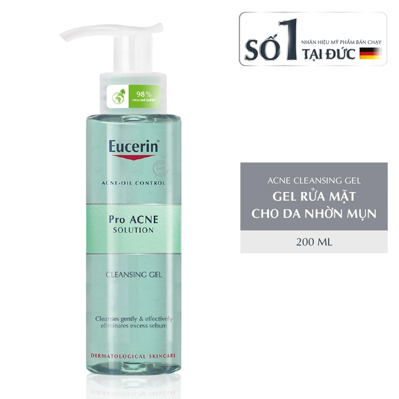 Review sữa rửa mặt Eucerin trị mụn được yêu thích hiện nay 1