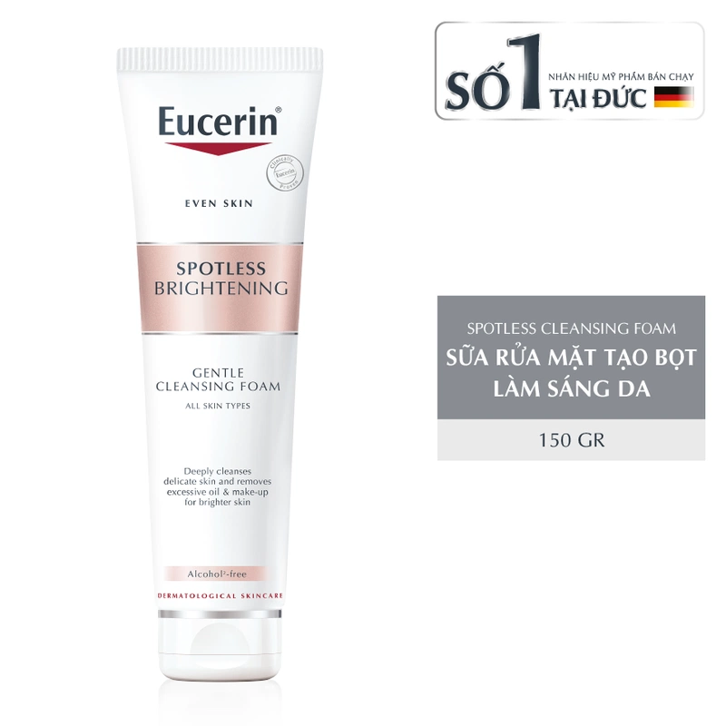 Review sữa rửa mặt Eucerin trị mụn Pro Acne Cleansing Gel 3