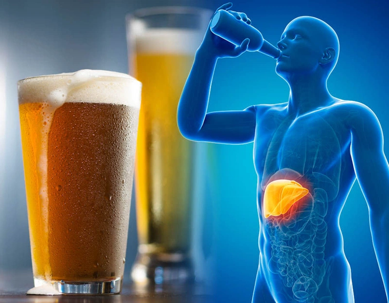 Rượu bia tàn phá lá gan thế nào? 2