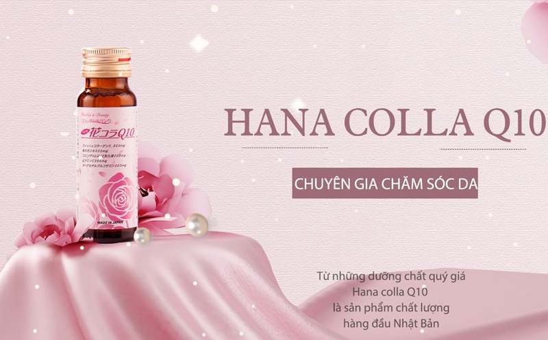 Bổ sung dưỡng chất cho da với nước uống collagen Jpanwell Hana Colla Q10 10 chai x 50ml 3