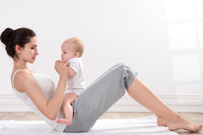 Từ 6 đến 8 tuần mẹ bầu sau sinh mổ có thể tập các bài tập nhẹ nhàng, đơn giản