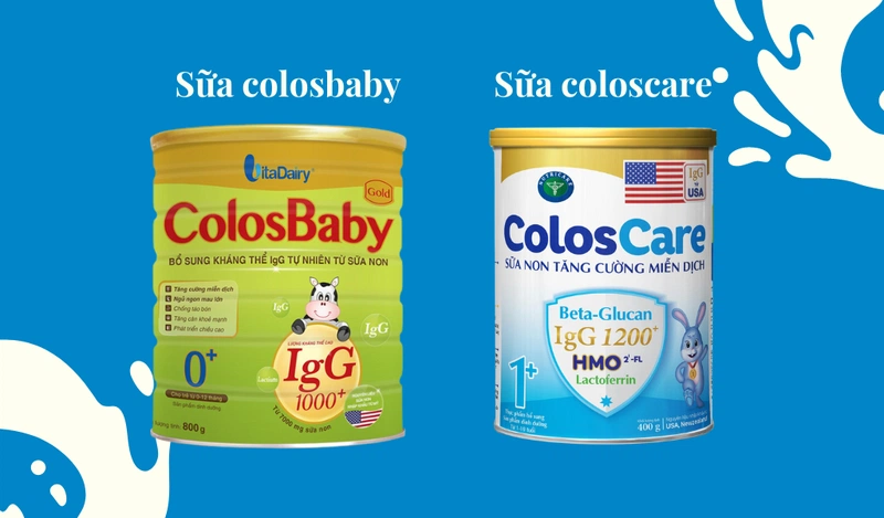 So sánh sữa colosbaby và coloscare về thương hiệu