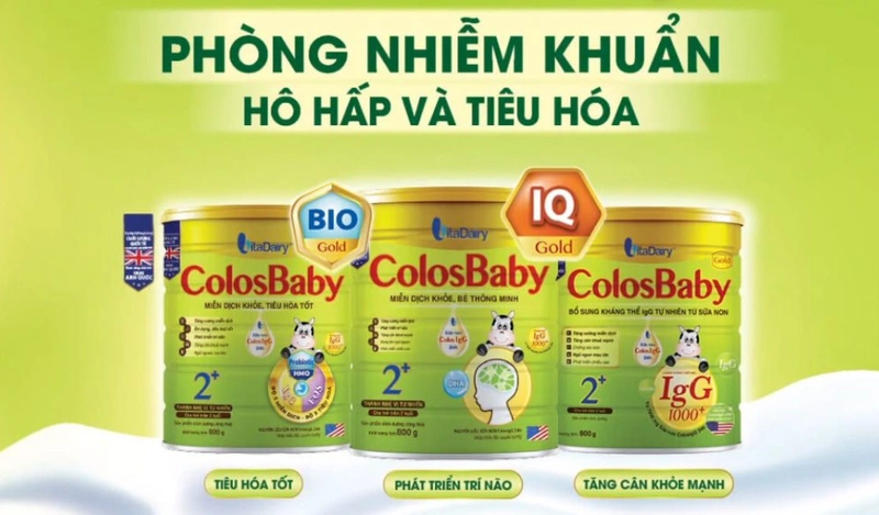 So sánh sữa colosbaby và coloscare về thành phần