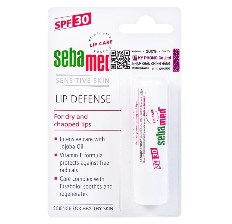 Son dưỡng môi Sebamed Lip Defense làm dịu và mềm môi 1