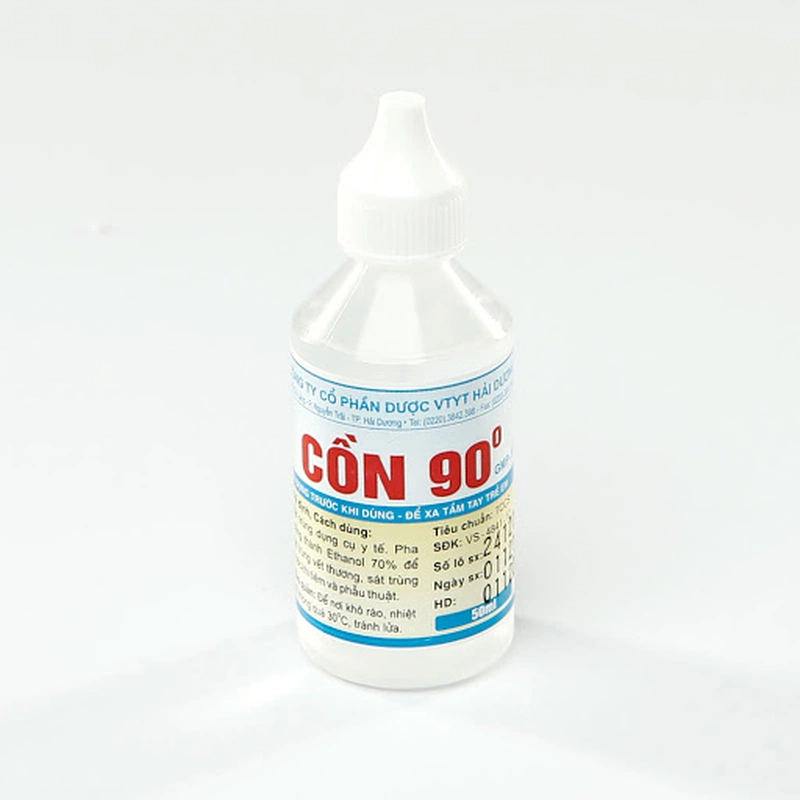 Sử dụng cồn 90 độ đúng cách để mang lại hiệu quả tối ưu