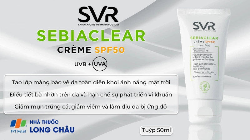 SVR Sebiaclear Crème SPF 50 2