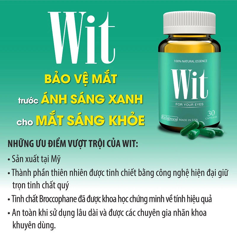 Thuốc bổ mắt Wit mang lại nhiều công dụng cho sức khỏe