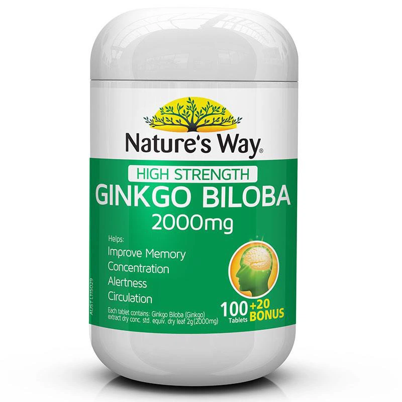 Viên uống Nature's Way High Strength Ginkgo Biloba 2000mg