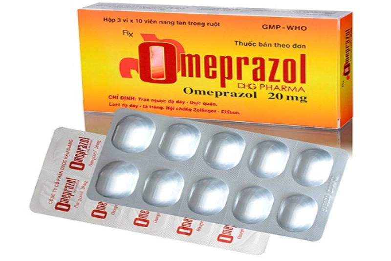 Thuốc trị trào ngược dạ dày Omeprazol Dhg