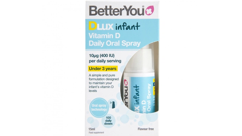 Vitamin D3 Better You Dlux Infant đứng đầu trong top những vitamin D3 dạng xịt cho trẻ sơ sinh