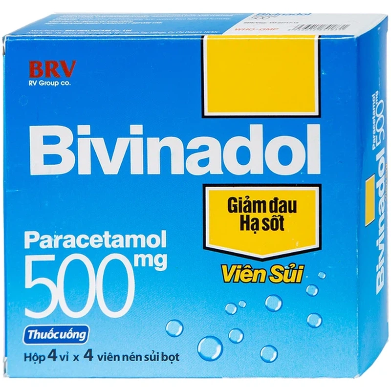 Bivinadol có tác dụng hạ sốt, điều trị các chứng đau cấp tính và mạn tính.