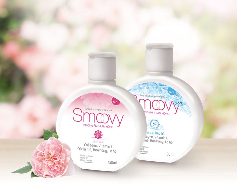 Dung dịch vệ sinh phụ nữ dạng bọt: Smoovy 