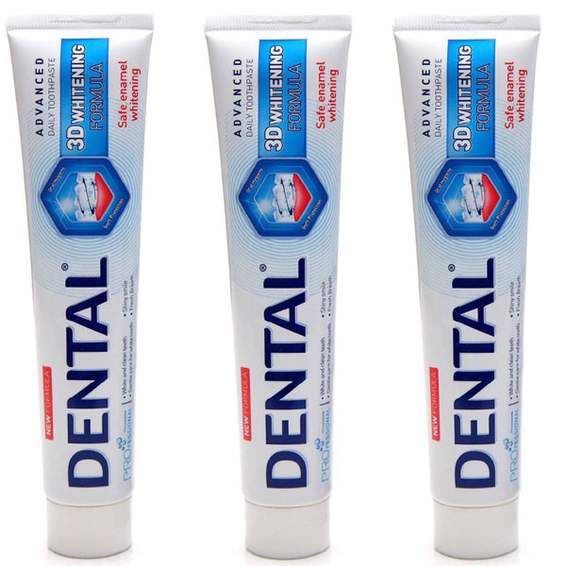 Trị nứt gót chân bằng kem đánh răng Dental Pro 3D Whitening