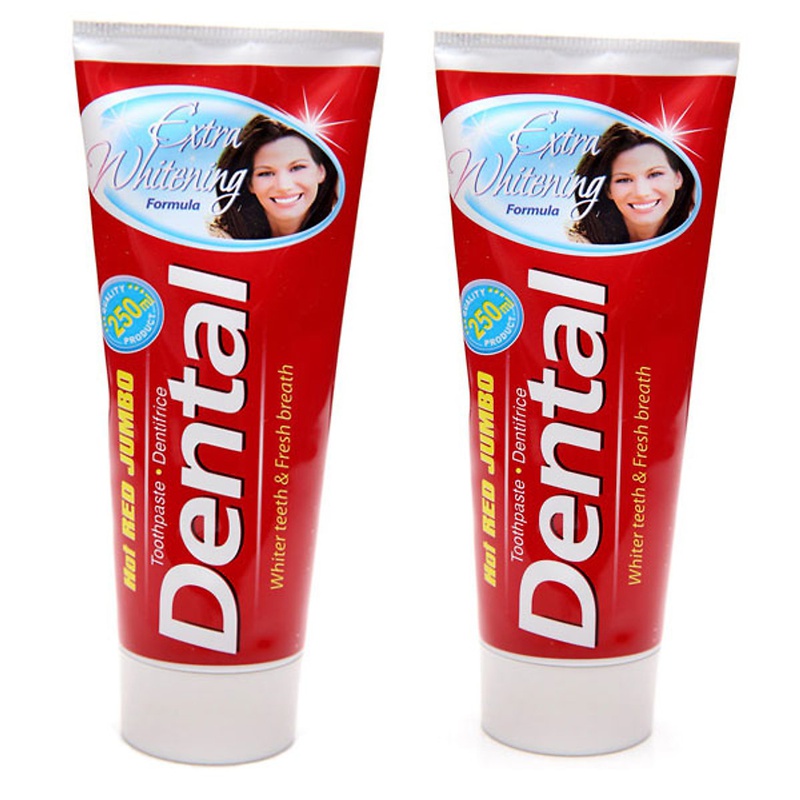 Kem đánh răng Dental Hot Red Jumbo Extra Whitening   