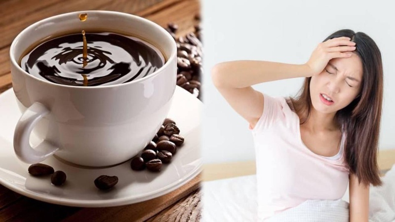 Uống nhiều cà phê gây đau đầu, mất ngủ ảnh hưởng đến sức khỏe lâu dài