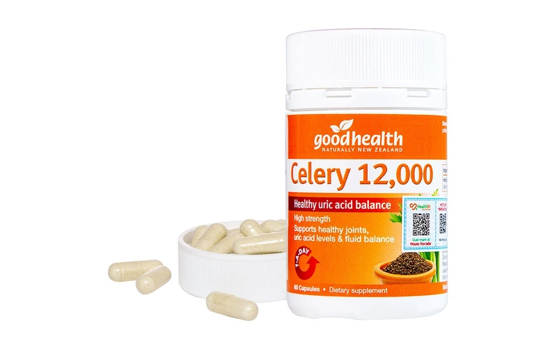 Viên uống giảm axit uric cho người bị gout Good Healthy Celery 12000 60V  có tốt không? 3