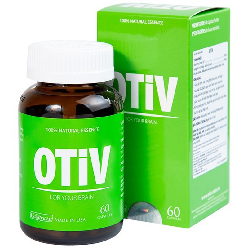 Viên uống Otiv Ecogreen 60V – Tăng cường trí nhớ, chống oxy hóa và giảm stress hiệu quả 1