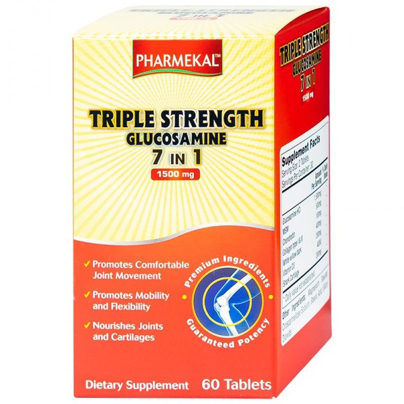 Viên uống xương khớp Triple Strength Glucosamine 1500mg Pharmekal 60V – Giảm đau khớp, tái tạo sụn khớp 4