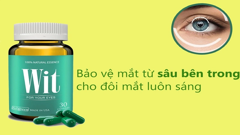 Sản phẩm viên uống bổ mắt Wit chứa tinh chất Broccophane thiên nhiên có khả năng tăng Thioredoxin, giúp bảo vệ tế bào biểu mô sắc tố võng mạc và thủy tinh thể