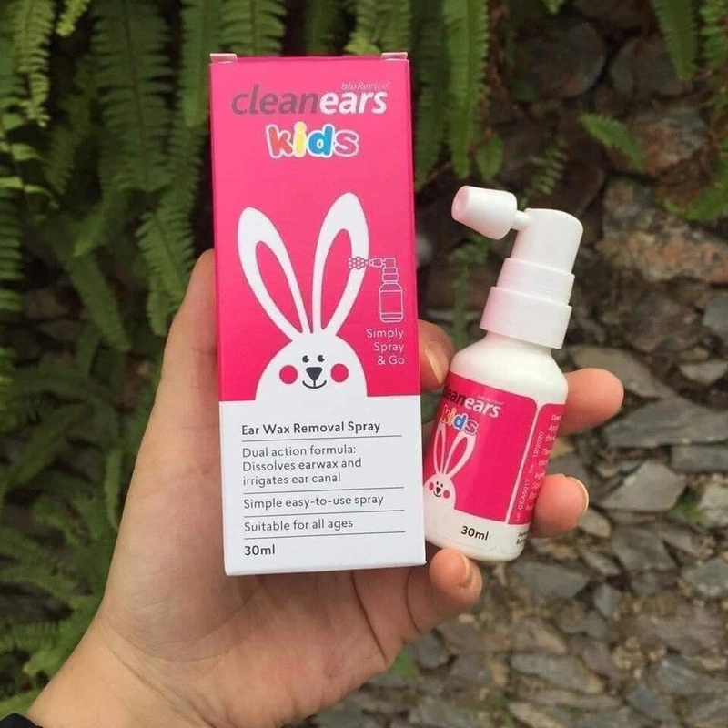 Chai xịt vệ sinh tai làm tan ráy tai cho bé Biorevive Clean Ears Kids