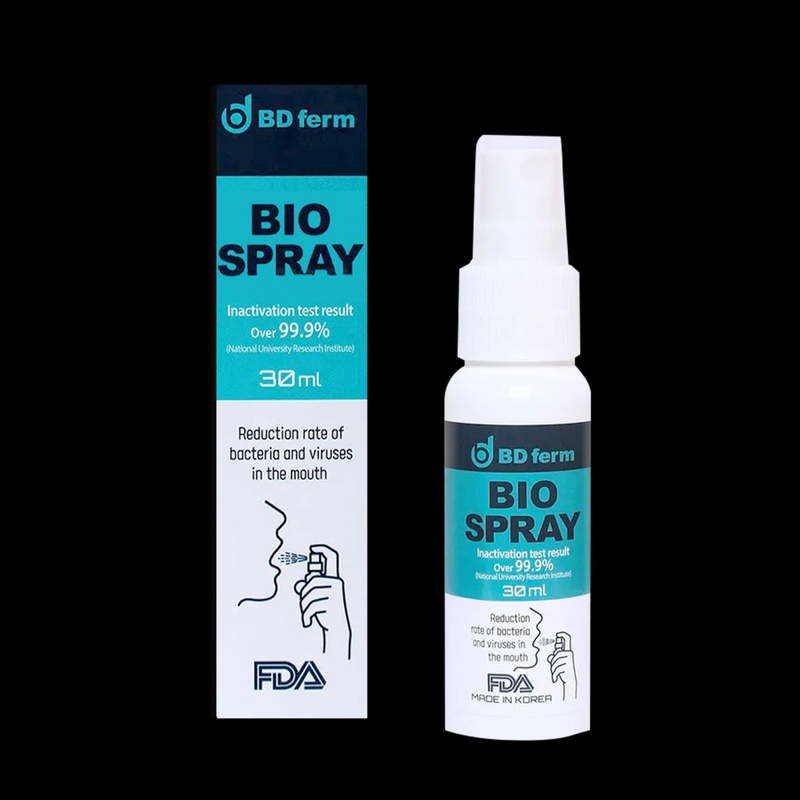 Người nhiễm vi rút Covid-19 có thể dùng xịt họng sinh học Bd Ferm Bio Spray để hỗ trợ điều trị
