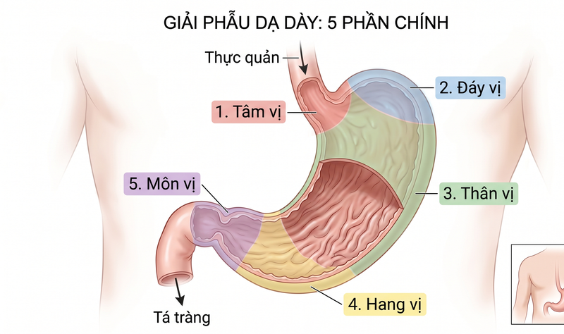 Giải đáp chi tiết: Dạ dày với bao tử có khác nhau không? 2