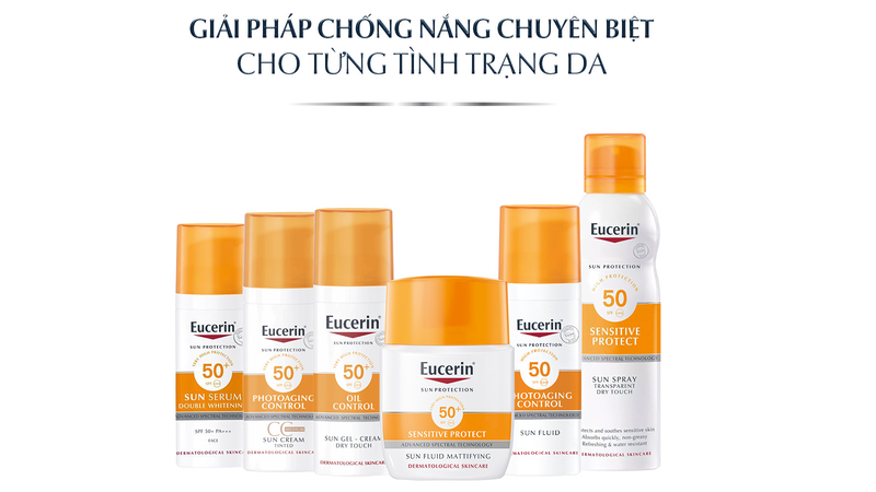 5 sản phẩm kem chống nắng Eucerin