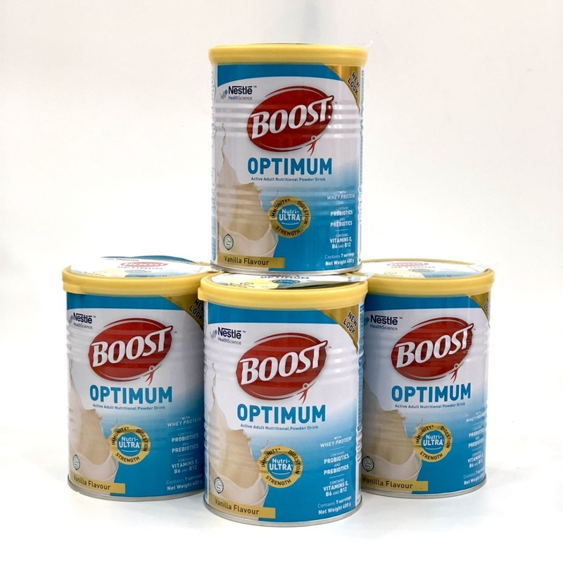 Sữa Boost Optimum giúp phục hồi và tăng cường sức đề kháng, duy trì tốt trạng thái dinh dưỡng và thể trọng