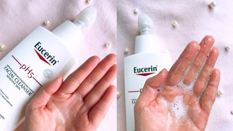 Review sữa rửa mặt Eucerin PH5