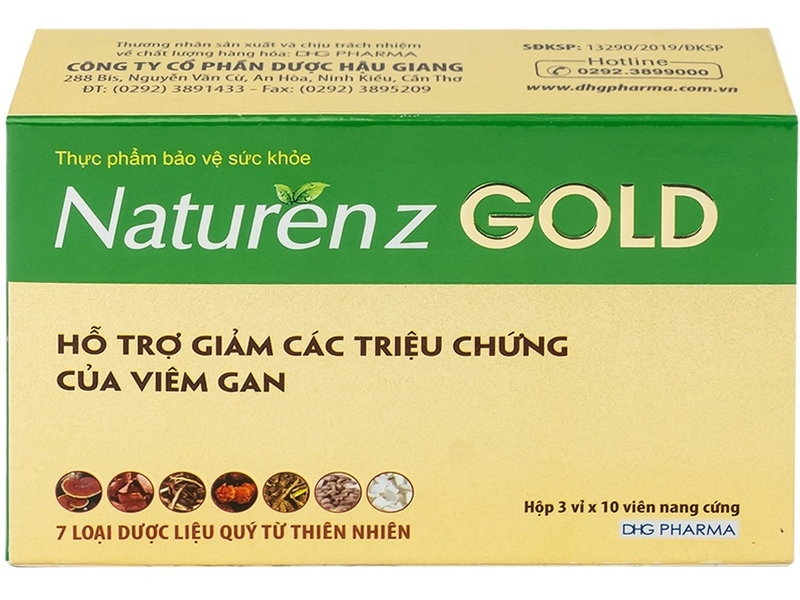 Giảm các triệu chứng viêm gan với viên uống Naturenz Gold DHG Pharma 3