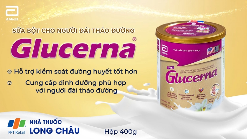 Glucerna chứa nhiều thành phần có lợi hỗ trợ kiểm soát đường huyết
