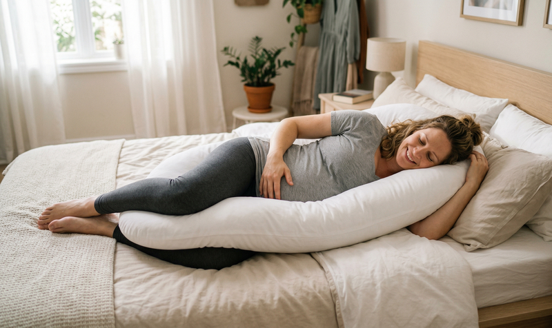 Gối bà bầu nâng đỡ toàn thân, mang lại sự thoải mái cho các mẹ bầu