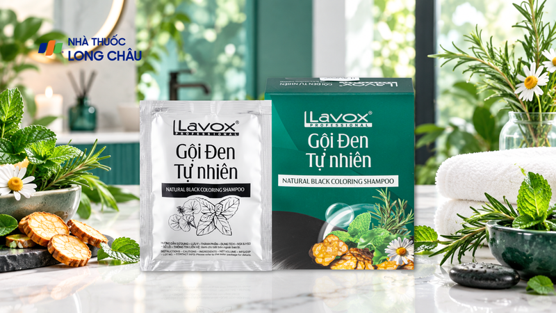 Gội phủ bạc Đen Tự Nhiên Lavox Professional