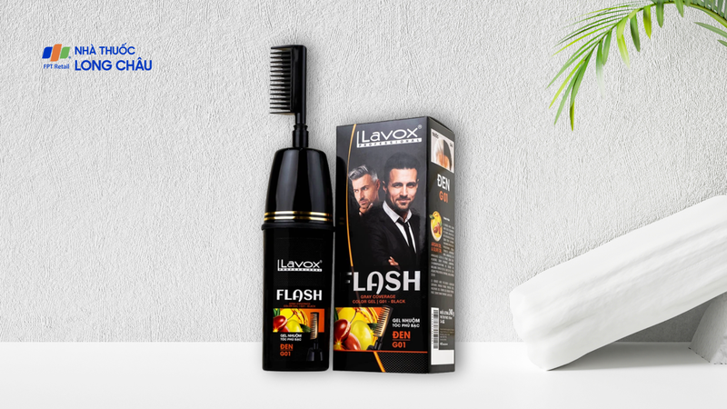 Dầu gội phủ bạc Lavox Flash màu đen G01 (150ml)