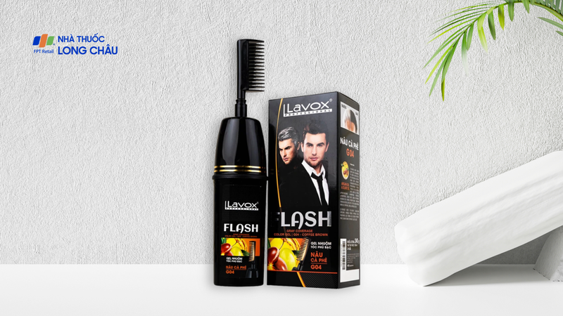 Gội phủ bạc Flash Lavox màu nâu cà phê G04 (150ml)