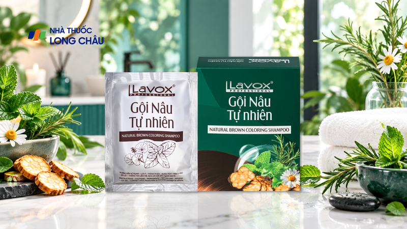 Gội phủ bạc Nâu Tự Nhiên Lavox Professional