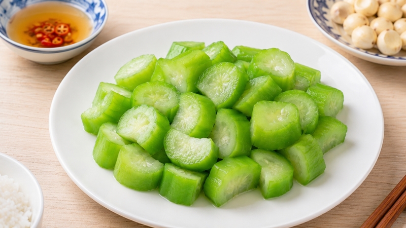 Mướp có vị ngọt dịu, nhiều nước và hương thơm đặc trưng