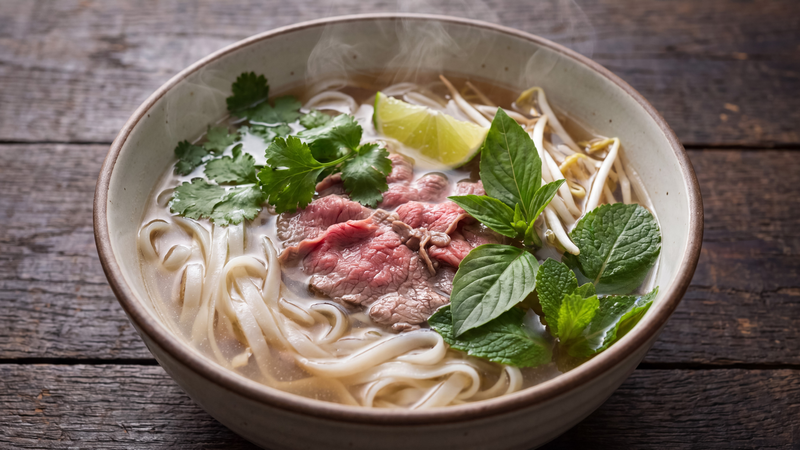 Phở bò nạc cung cấp protein, hỗ trợ duy trì khối lượng cơ ở người cao tuổi
