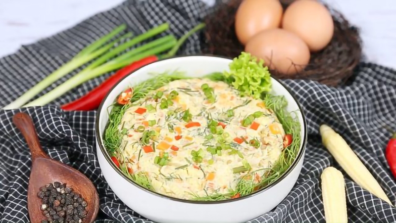 Trứng hấp rau củ là một lựa chọn tuyệt vời cho thực đơn niềng răng của bạn