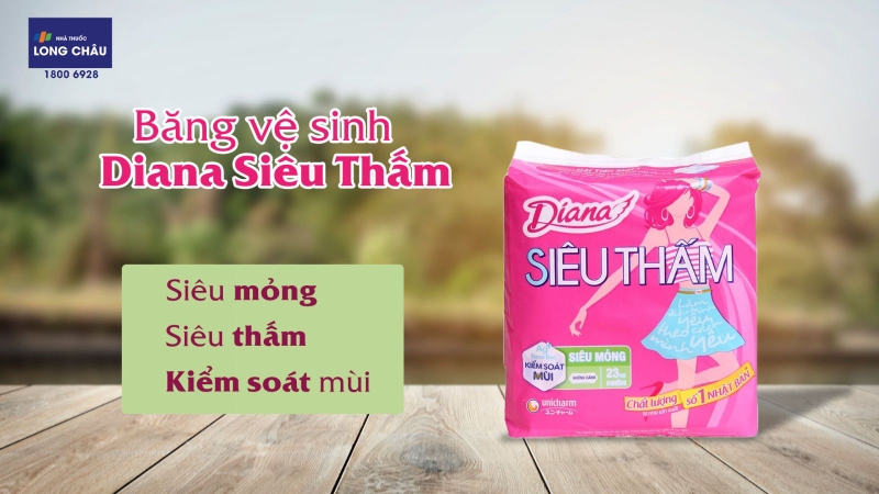 Băng vệ sinh cho tuổi dậy thì: Diana siêu thấm siêu mỏng cánh