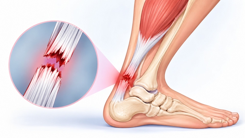Gân Achilles nối cơ bắp chân với xương gót, hỗ trợ nhiều hoạt động vận động