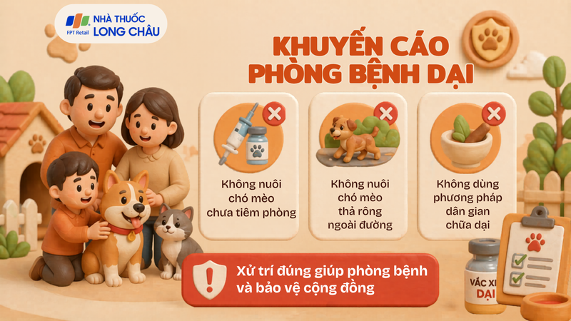 Thực hiện các nguyên tắc phòng bệnh dại hiệu quả và bảo vệ cộng đồng
