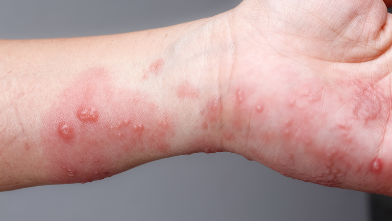 Hình ảnh minh họa bệnh zona ở tay