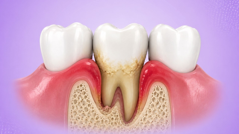 Bệnh nha chu là một trong những nguyên nhân phổ biến hàng đầu gây tiêu xương quanh răng ở người trưởng thành