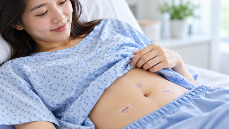 Vết mổ nội soi thường hồi phục nhanh hơn so với mổ mở