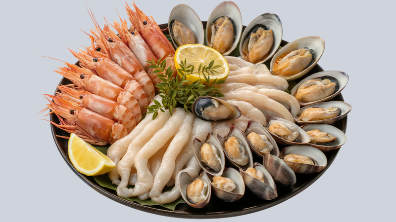 Hải sản là thực phẩm có thể gây kích thích hệ hô hấp