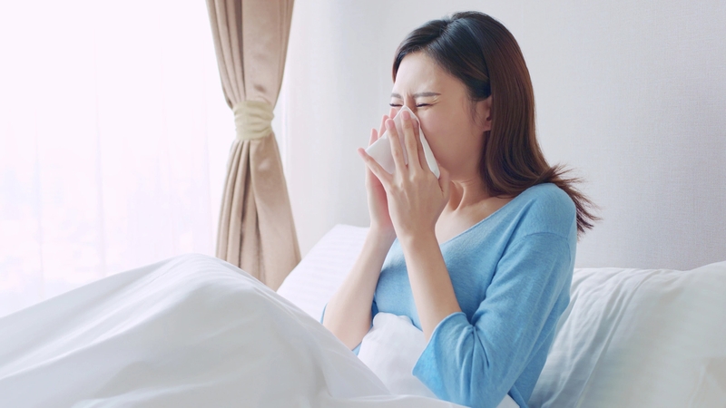 Cúm là bệnh nhiễm virus đường hô hấp có thể gây ho, sổ mũi