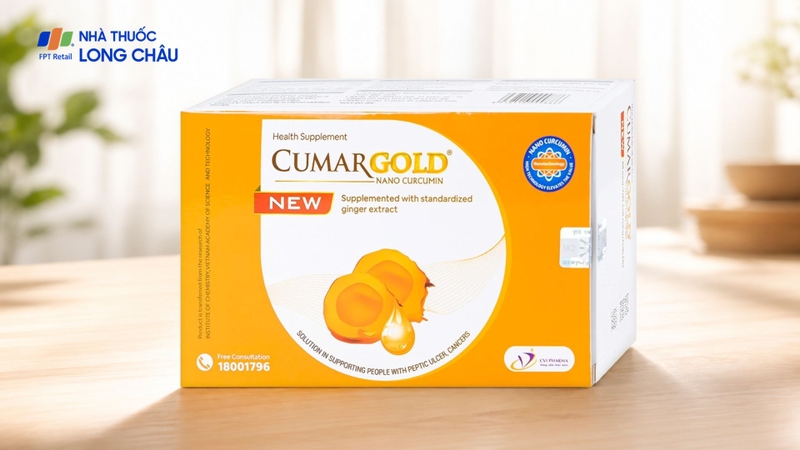 CumarGold hỗ trợ giảm triệu chứng viêm loét dạ dày, tá tràng