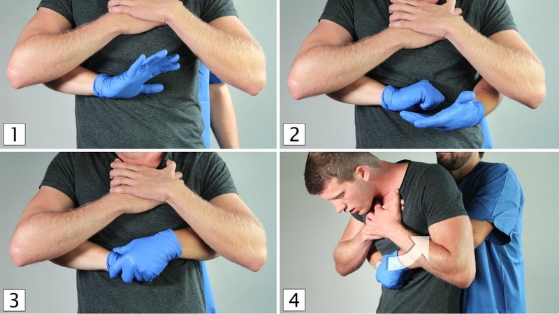 Nạn nhân bị tắc nghẽn đường thở nghiêm trọng, cần thực hiện sơ cứu ngay