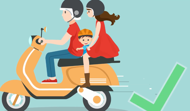 Học ngay 4 cách bế trẻ sơ sinh khi đi xe máy an toàn nhất